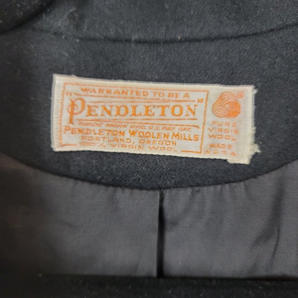 vintage pendleton woolen mills women's blazer pure virgin wool made in USA 6/8 - Picture 3 of 6